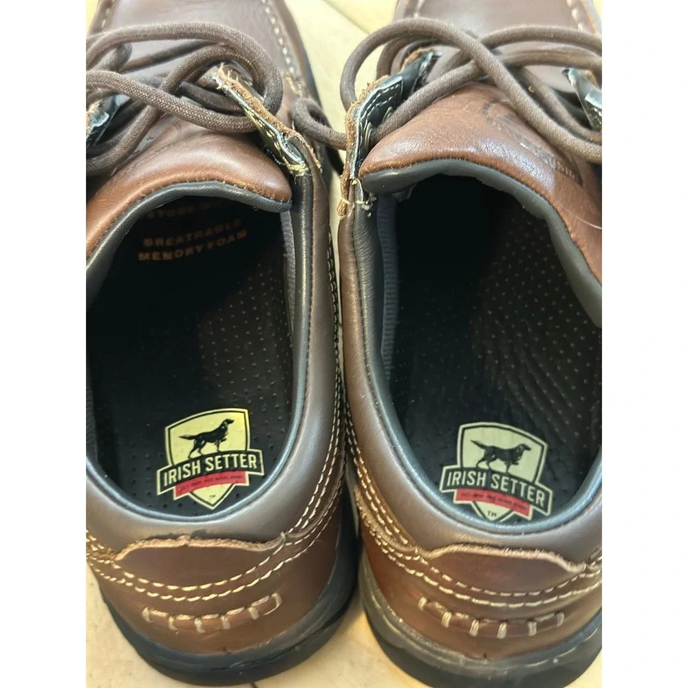 Irish Setter Soft Paw Men's Waterproof Full Grain Leather Oxford‎ Shoe Brown
